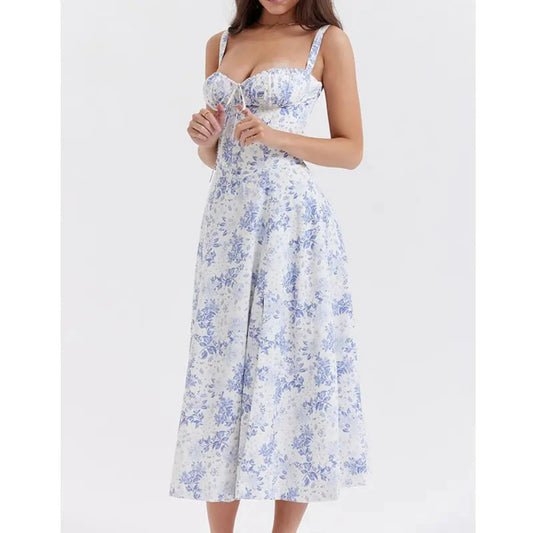 Elegant Floral Sleeveless Maxi Dress the maxi dress shop Zendrop