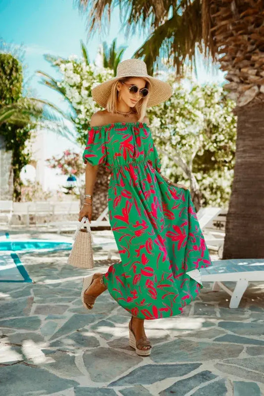 Off Shoulder Sleeve Maxi Dress the maxi dress shop Zendrop