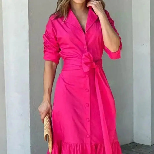 Maxi Dress Hot Pink Casual Dress the maxi dress shop Zendrop