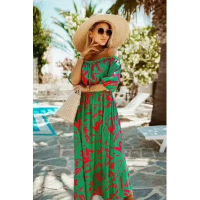 Off Shoulder Sleeve Maxi Dress the maxi dress shop Zendrop