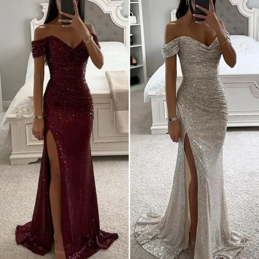 Sequined Elegant Dress - wantitall.org