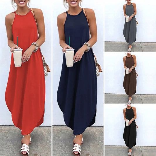 Sexy Sleeveless Summer Long Dresses - wantitall.org